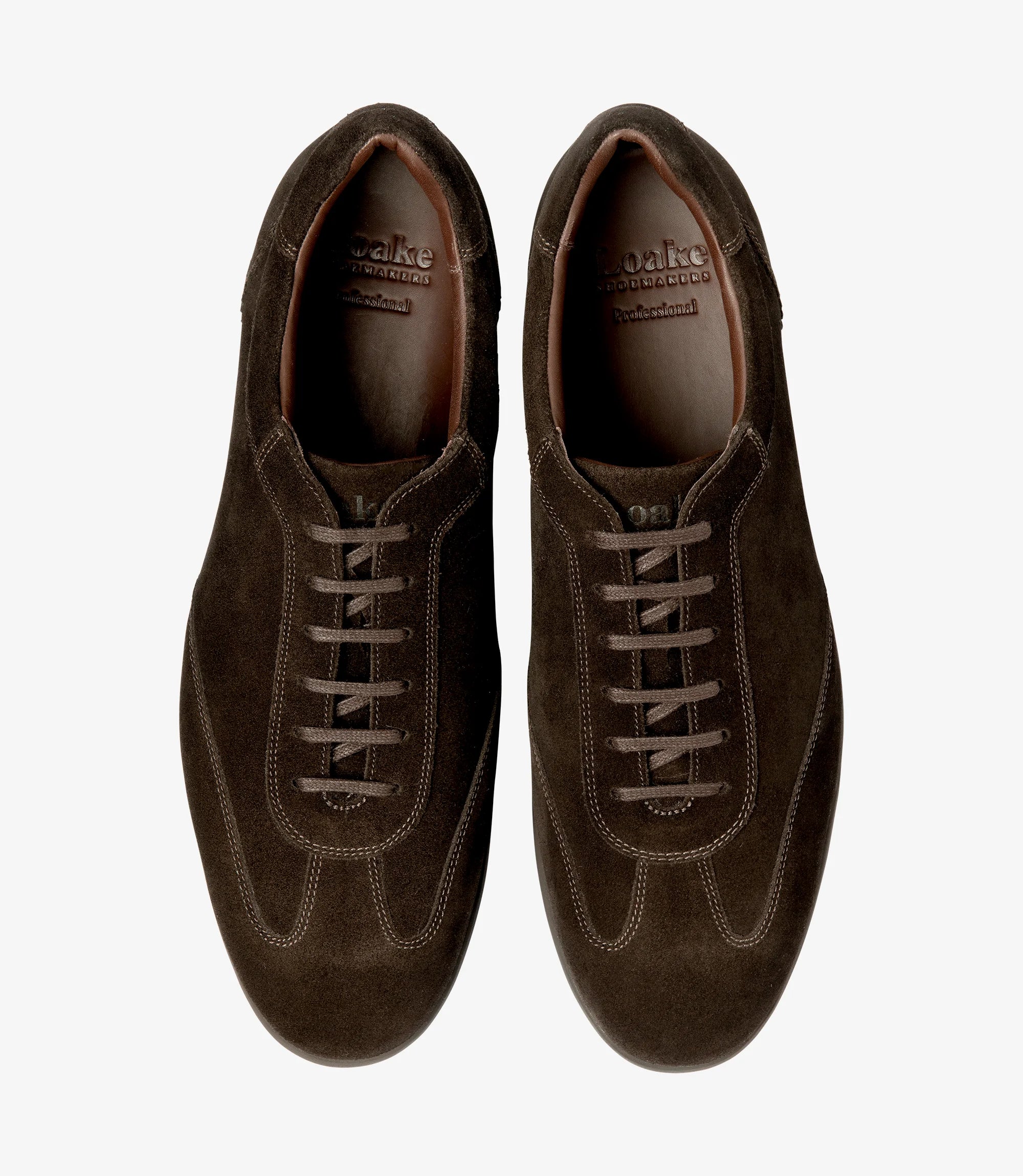 Loake (MAYFAIR) Dark Brown Suede Professional