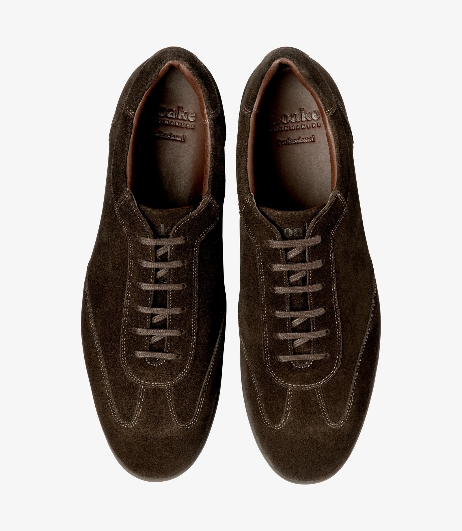 Loake (MAYFAIR) Dark Brown Suede Professional