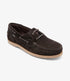 Loake Padstow Dark Brown Suede Deck Shoes for Men