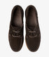 Loake Padstow Dark Brown Suede Deck Shoes for Men