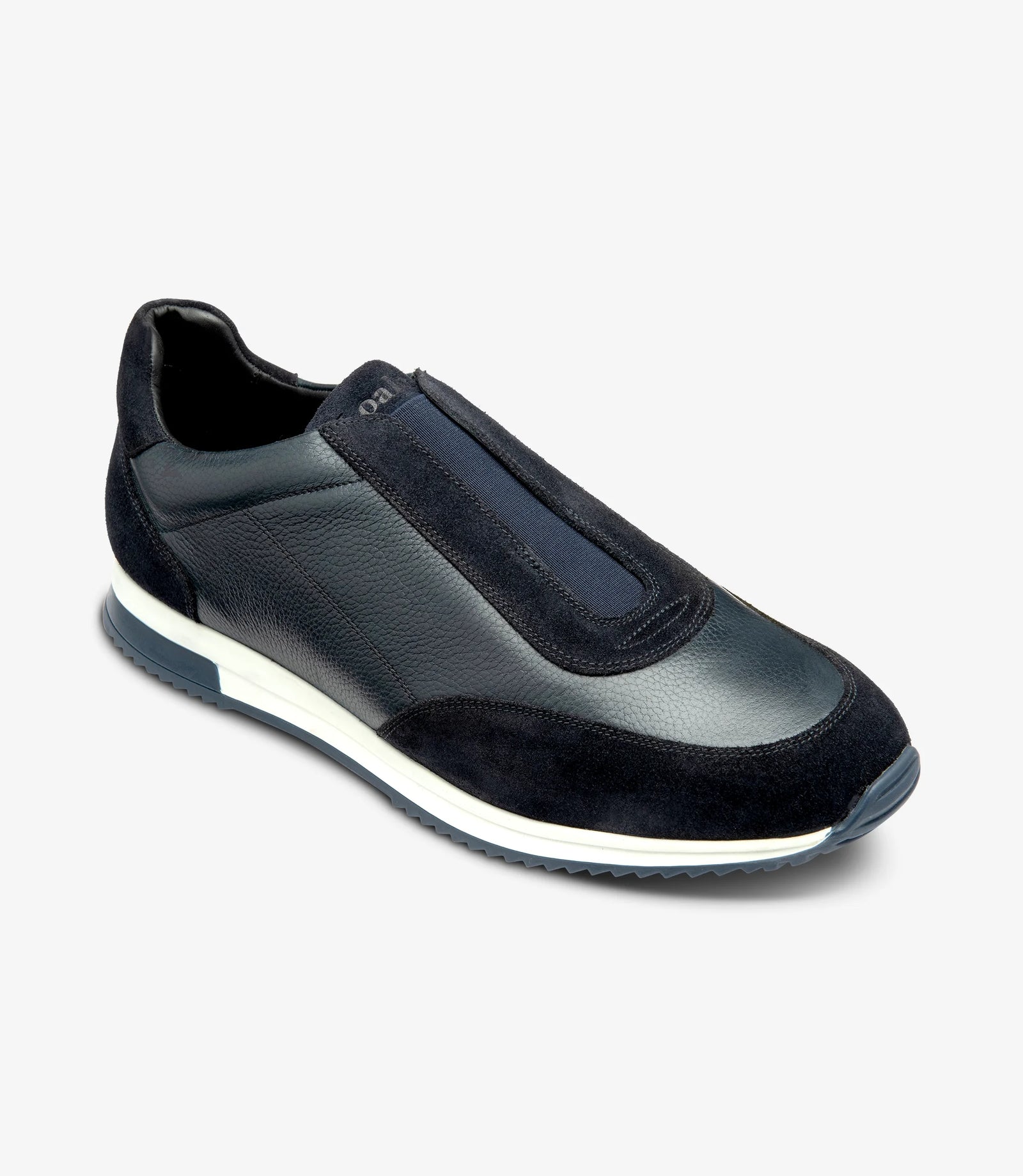 Loake Ballantyne Navy Suede & Navy Grain Leather Sneakers for Men