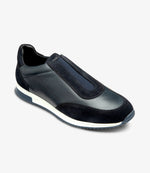 Loake Ballantyne Navy Suede & Navy Grain Leather Sneakers for Men