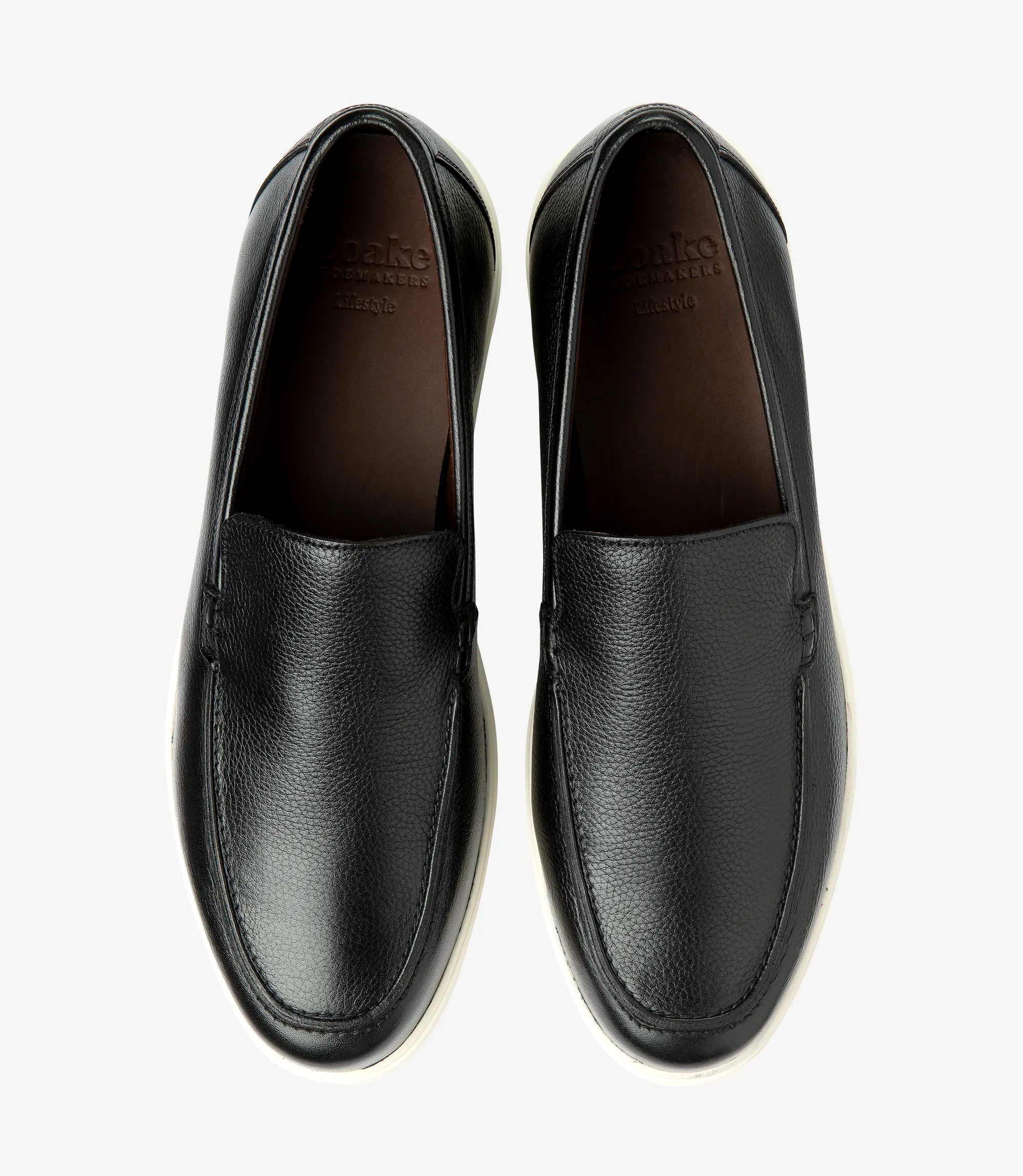 Loake Tuscany Black Grain Calf Leather Life Style