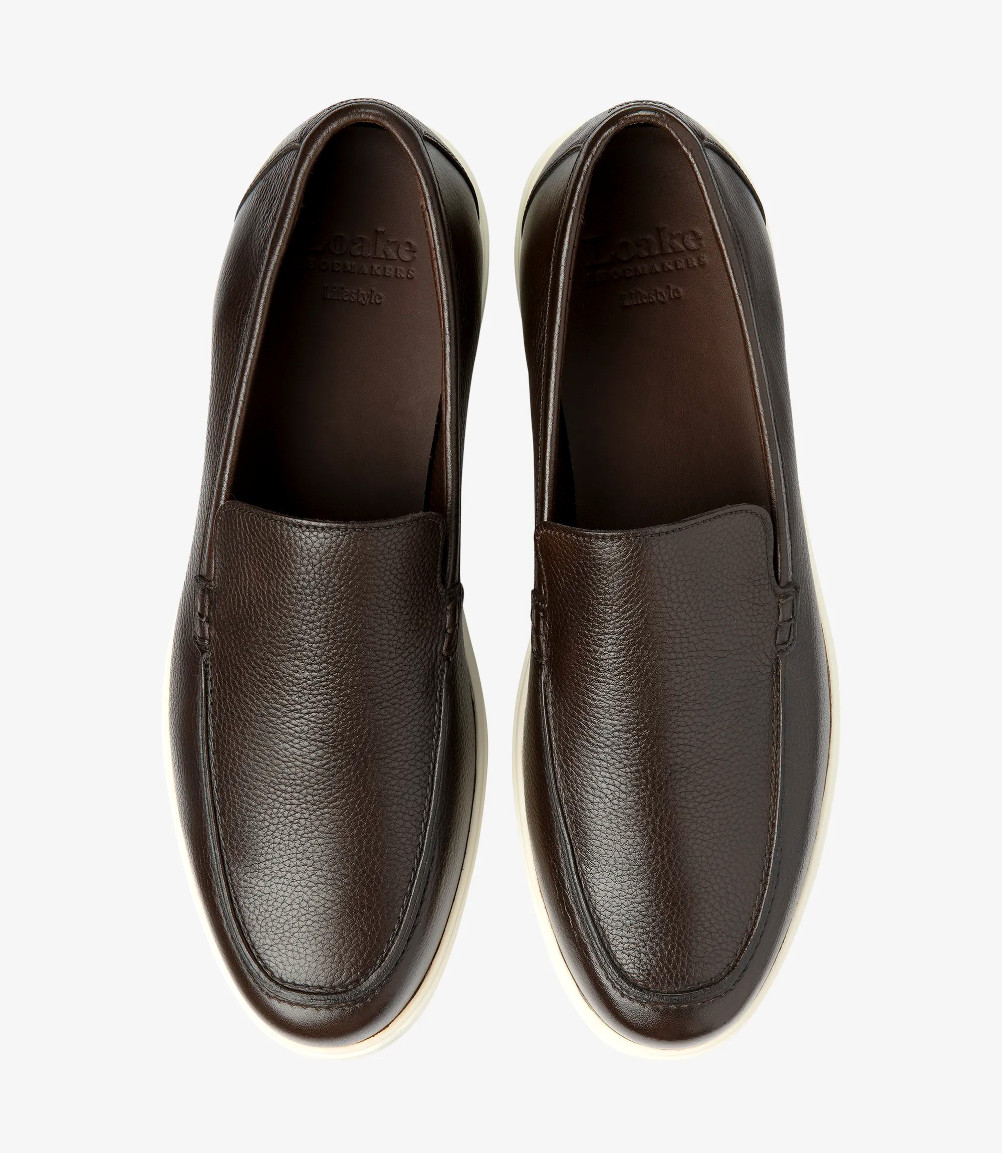 Loake Tuscany Dark Brown Grain Calf Leather Life Style