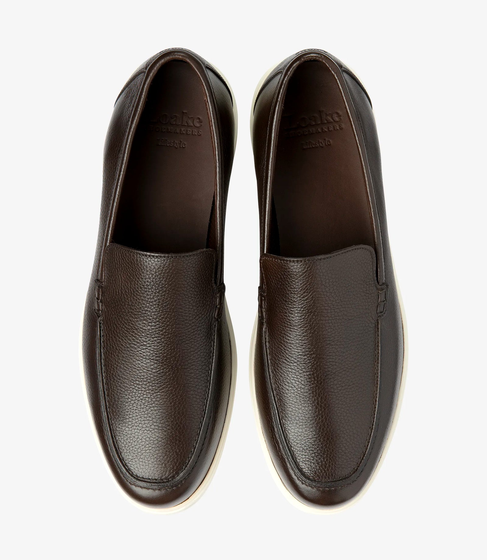 Loake Tuscany Dark Brown Grain Calf Leather Life Style